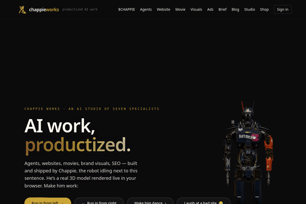 Preview of Chappie Works